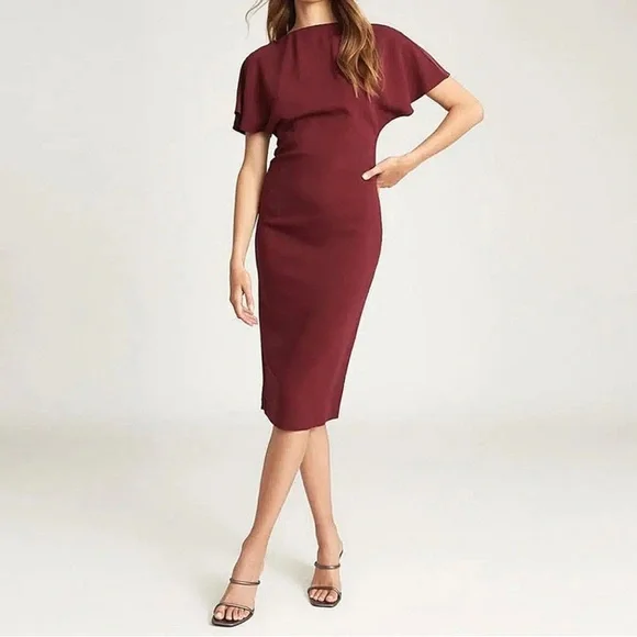 NWT REISS Josie Zip Detail Midi Sheath Dress
NWT - Picture 3 of 11